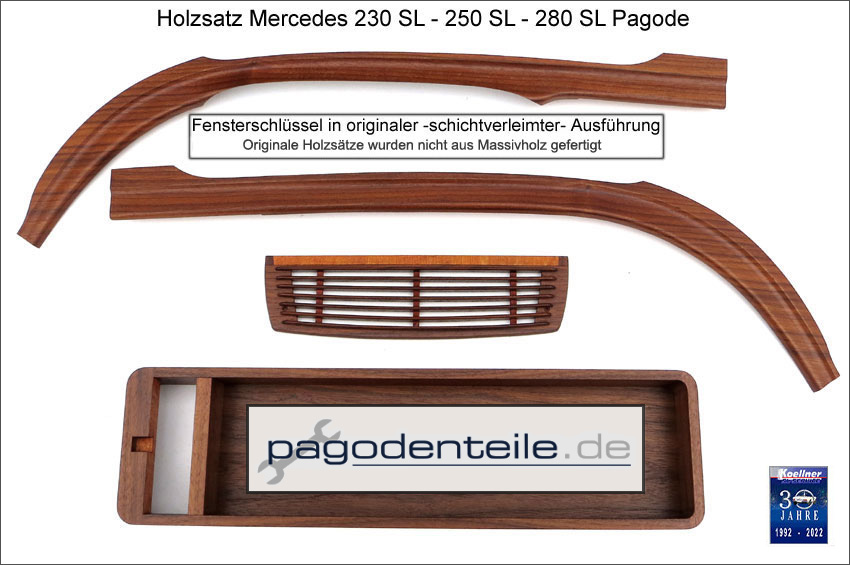 Holzsatz Mercedes 230 SL - 280 SL Pagode W 113